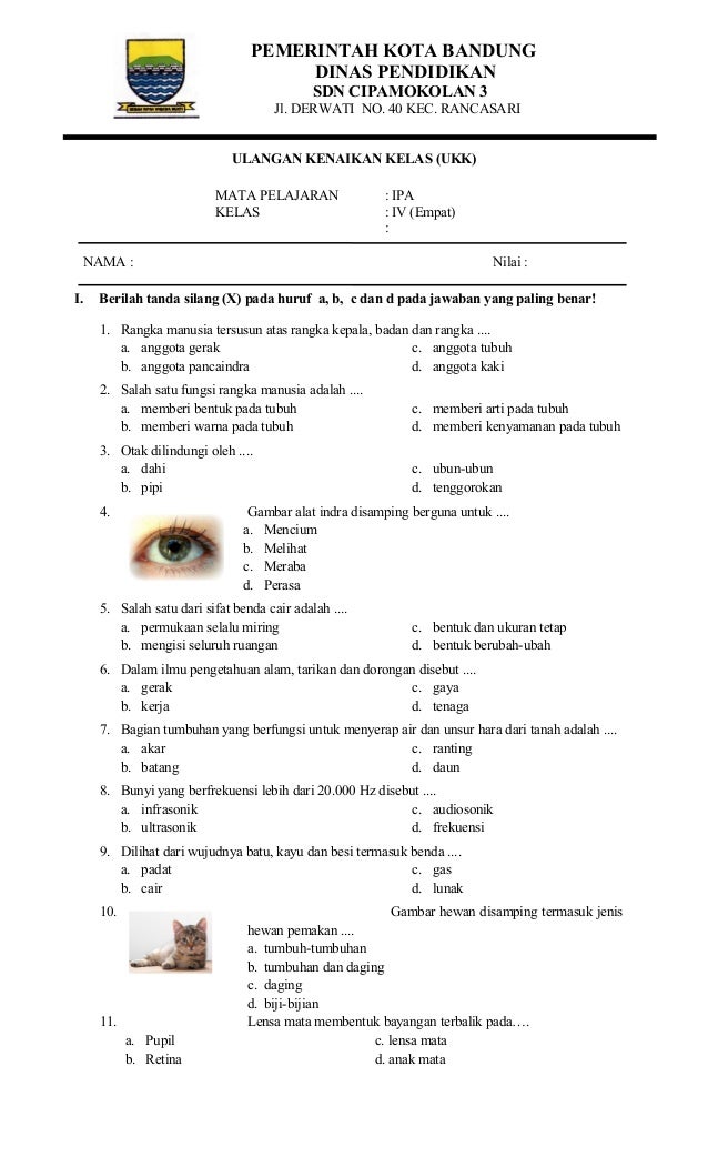 Soal Ipa Kelas 4 Sd - Piffle me Soal Ipa Kelas 4 Sd - Piffle me