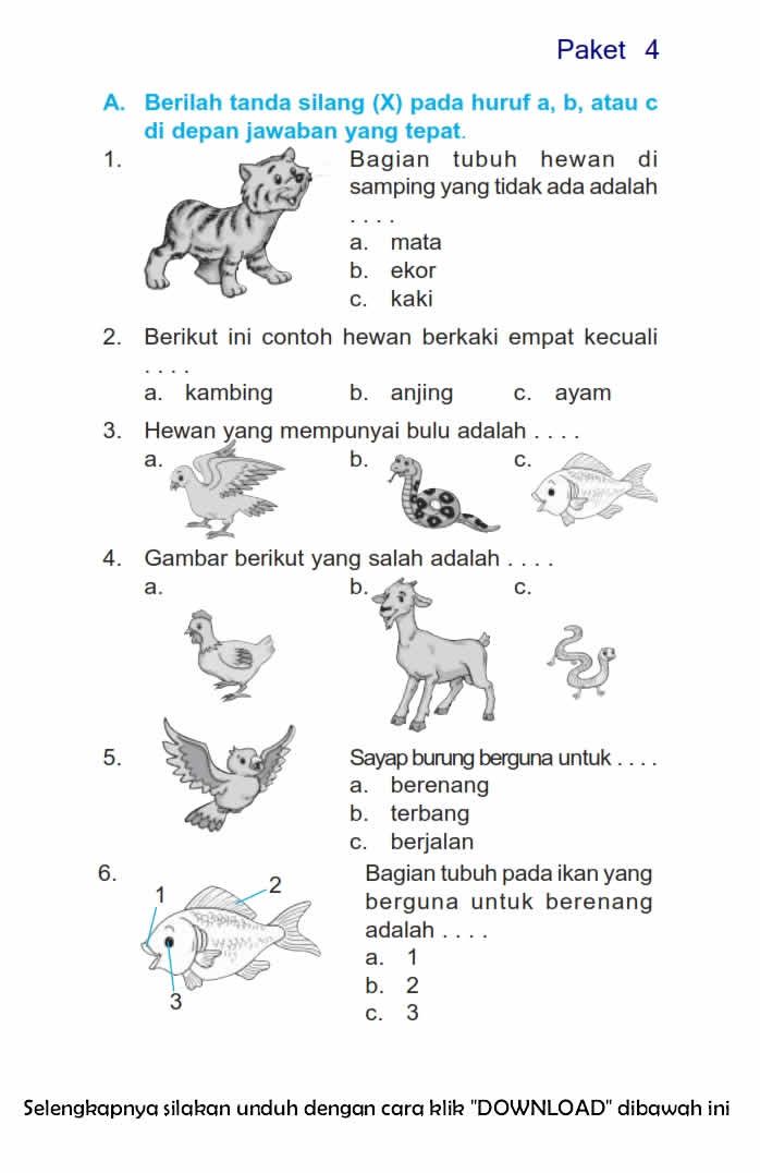 Panduan Lengkap Contoh Soal Pilihan Ganda Tema 1 Kelas 1 SD Aku dan
