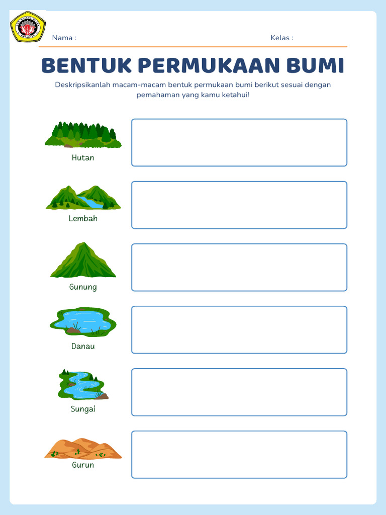 7 Contoh Soal IPA KD 6.1 Mendeskripsikan Permukaan Bumi Kelas 4 yang Sering Keluar di Ujian