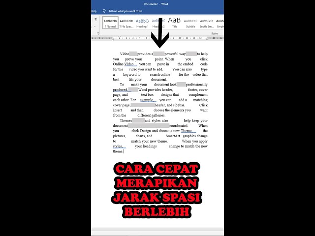 Langkah Mudah Cara Merapikan Spasi Berantakan di Microsoft Word