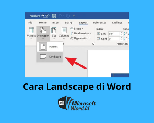 Rahasia Cara Merubah Landscape ke Portrait di Word Agar Skripsi Cepat Selesai
