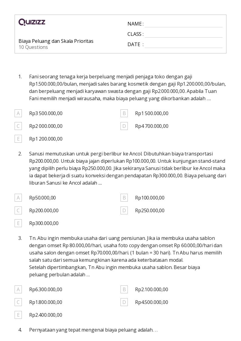 WAJIB Tahu 5 Contoh Soal Ekonomi Kelas 10 Bab 3 Beserta Jawabannya di Tahun 2026