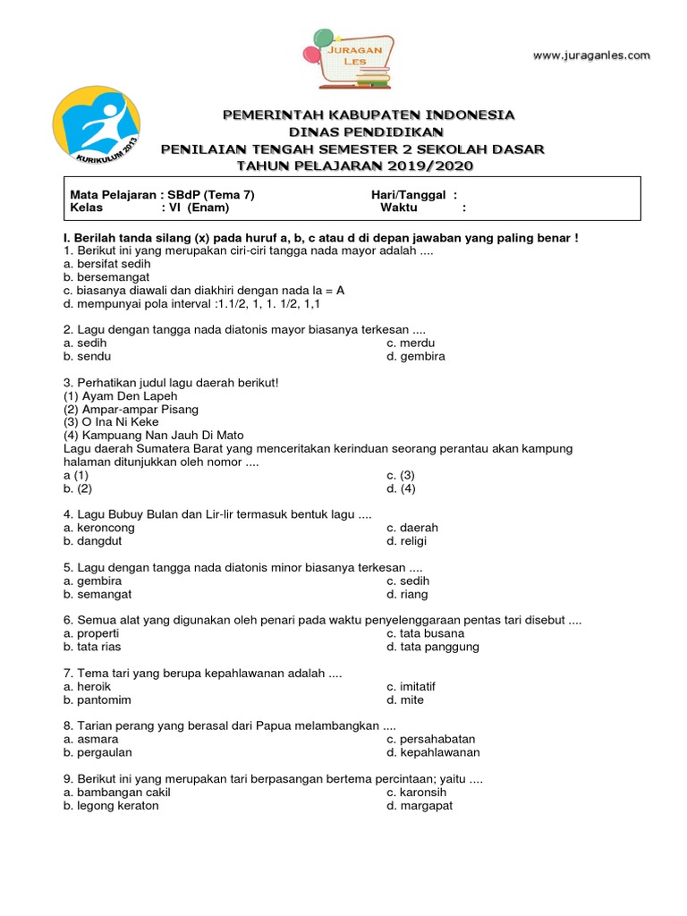 10 Contoh Soal Pembelajaran 1 Tema 7 Kelas 6 Semester 2 yang Wajib Dikuasai Sebelum Ulangan
