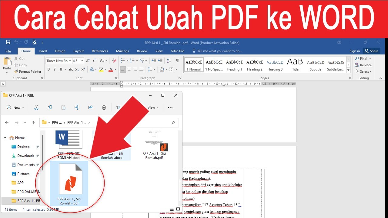 3 Fakta Ternyata Cara Mengubah PDF Ke Dalam Bentuk Word Bisa Bantu Jawab 30 Soal Informatika Kelas 7