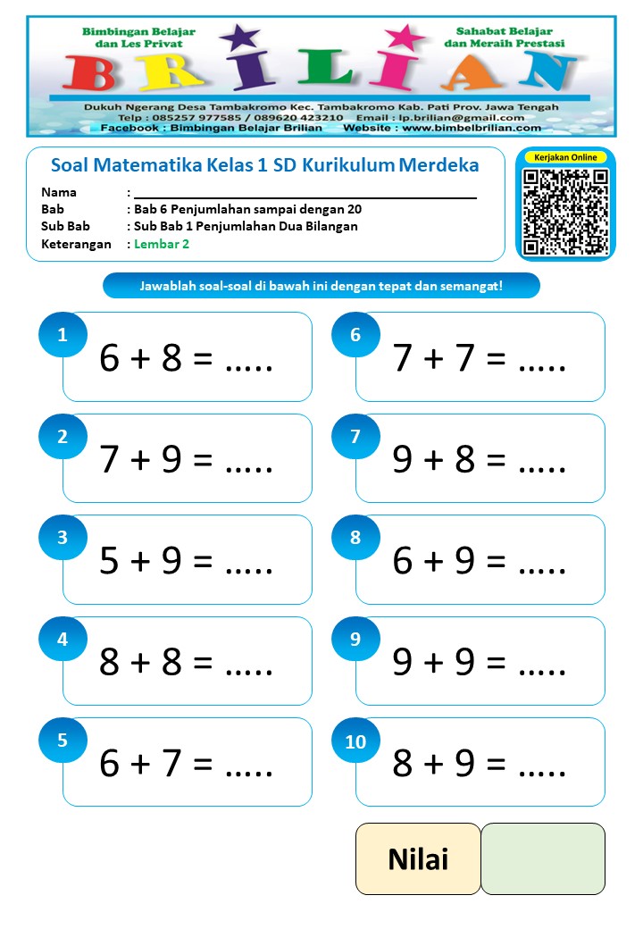 Contoh soal matematika tema 1 sampai 4 sd kelas 1 stakmanokwari ac id Contoh soal matematika tema 1 sampai 4 sd kelas 1 stakmanokwari ac id