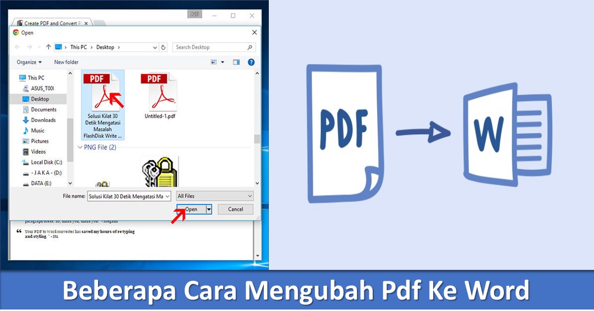 Mudah Cara Mengubah PDF ke Word Lengkap - LKomBis