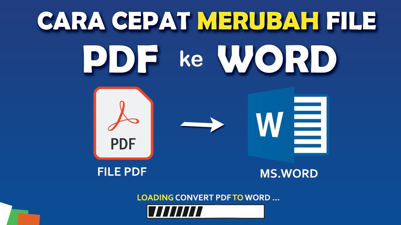Mudah Banget Cara Merubah File Pdf Menjadi Word - YouTube
