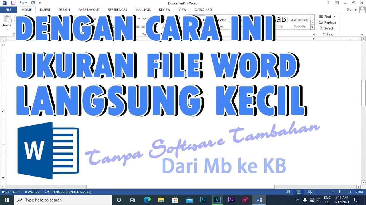 Tutorial Tiga Cara Mengecilkan Ukuran File Microsoft Word dari Mb Ke Kb Tutorial Tiga Cara Mengecilkan Ukuran File Microsoft Word dari Mb Ke Kb