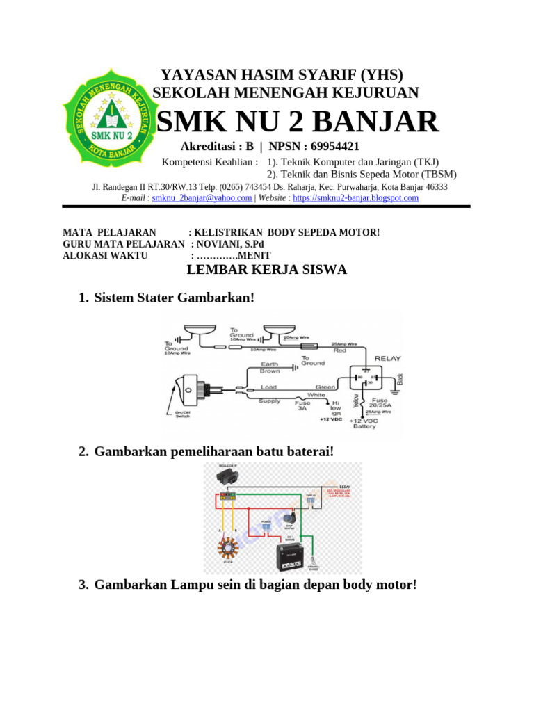 Materi Kelistrikan Sepeda Motor SMK PDF Materi Kelistrikan Sepeda Motor SMK PDF