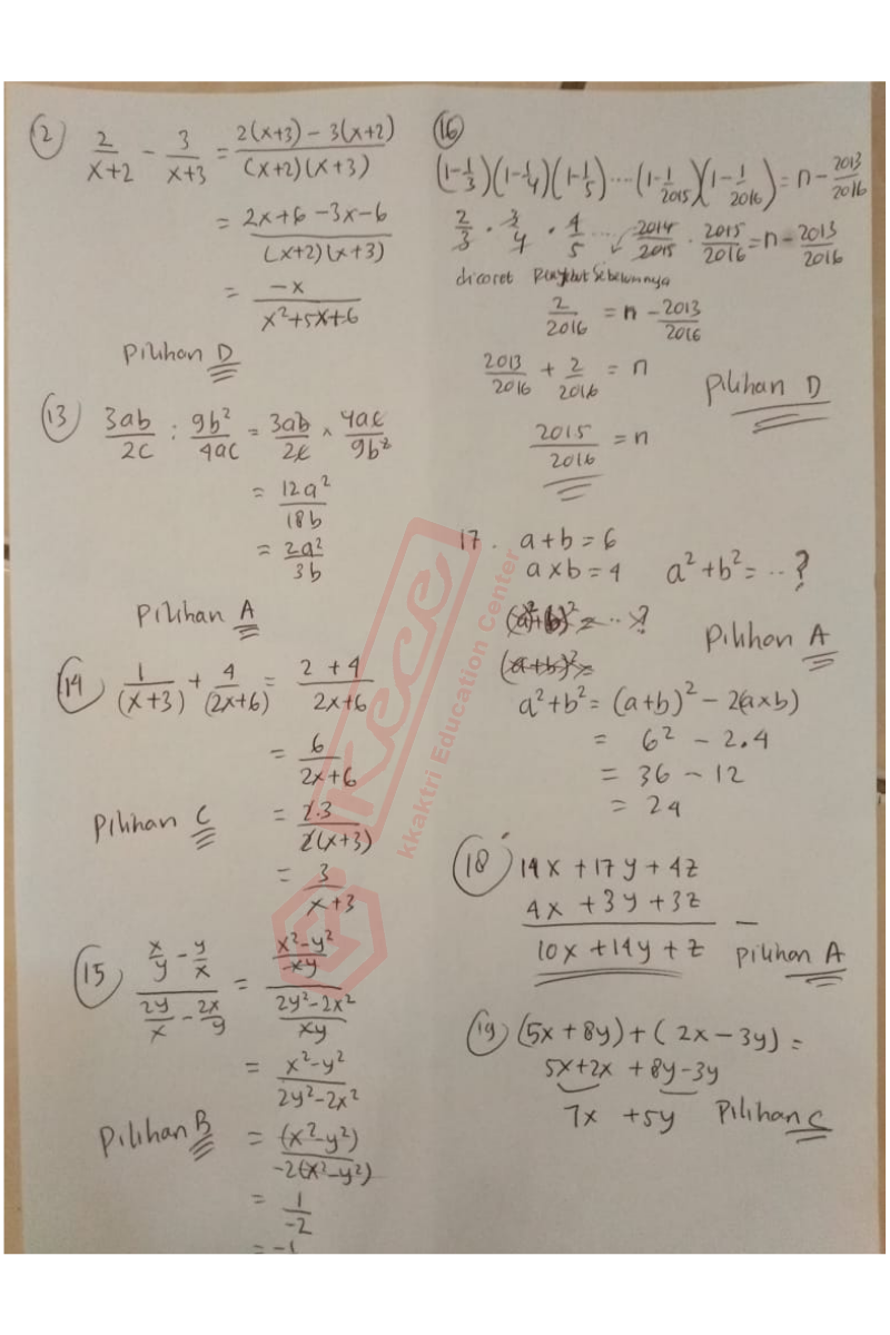 Rahasia Jawaban Uji Kompetensi 3 Matematika Kelas 7 Soal Uraian Lolos CAT Petugas Haji Rahasia Jawaban Uji Kompetensi 3 Matematika Kelas 7 Soal Uraian Lolos CAT Petugas Haji
