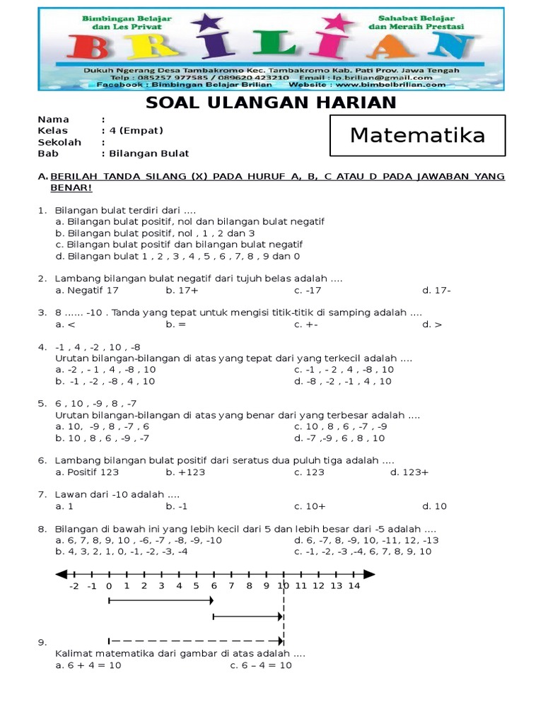 Rahasia Nilai Sempurna dengan Latihan Soal UAS Kelas 4 Matematika SD Semester 2 Terbaru