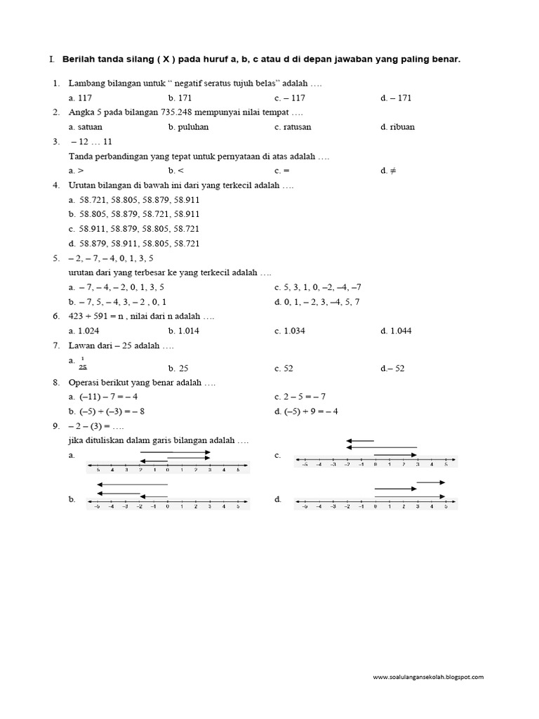 Wajib Tahu! Ini Kumpulan Latihan Soal UTS Matematika SD Kelas 4 Semester 1 Terbaru